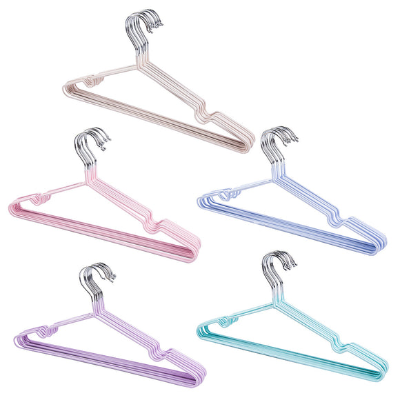 Set de 10 Perchas Antideslizantes de Acero Inoxidable