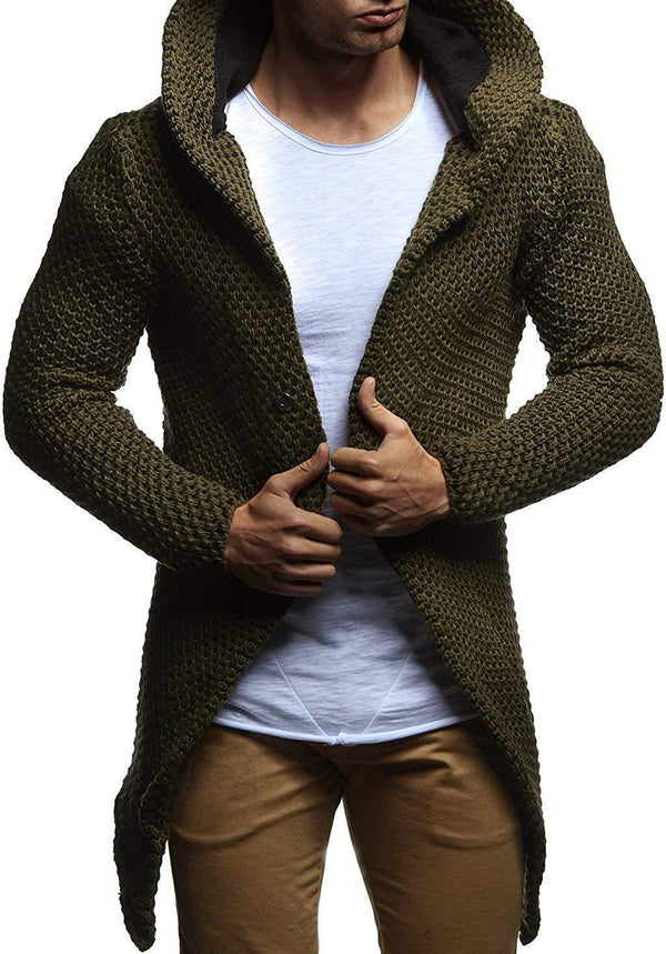 Cardigan Hoodie para Hombre - Suéter Abrigo Elegante - Image 20