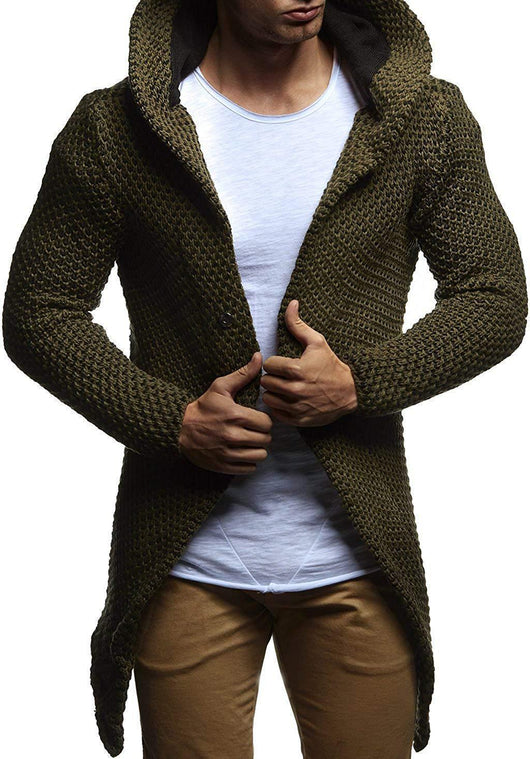 Cardigan Hoodie para Hombre - Suéter Abrigo Elegante - Image 20