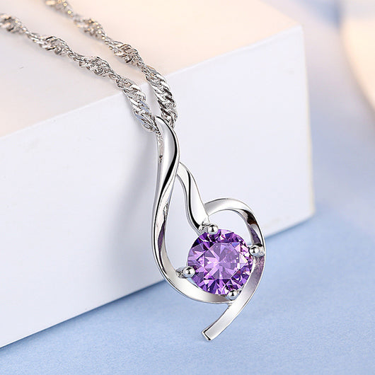 Collar de Plata 925 con Colgante Diamante - Joyería Coreana para Mujer - Image 10