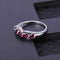 Anillo de Granate Rosa Natural con Plata 925 - Diseño Elegante en Piedra Semipreciosa