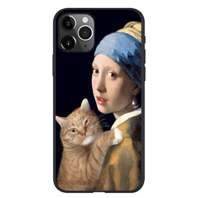 Funda para iPhone con Diseño de Gato Naranja - Arte Óleo - Image 18