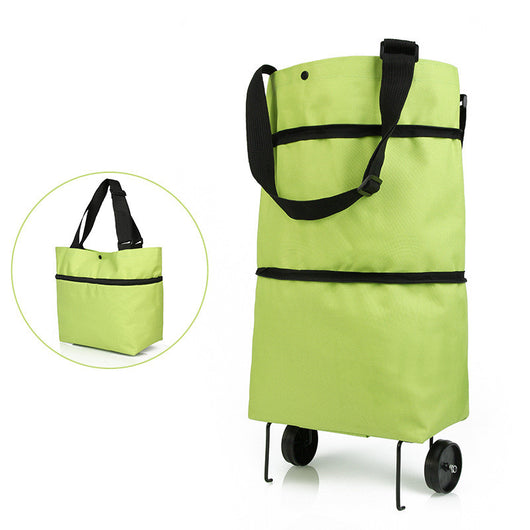 Carrito de Compras Plegable con Ruedas y Bolsas Reutilizables - Image 7