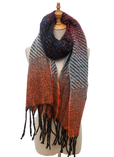 Chal Degradado con Borlas para Mujer - Estilo Europeo y Americano - Image 18