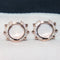 Europe and the United States big s925 pure Plateado earrings female new rivet crystal diamond ear ring tide people with the personality accessories hypoallergenic Rose Dorado 925 Plateado
