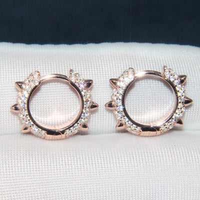 Aretes de Plata 925 con Cristales de Diamante - Diseño Europeo Hipoalergénico - Image 5