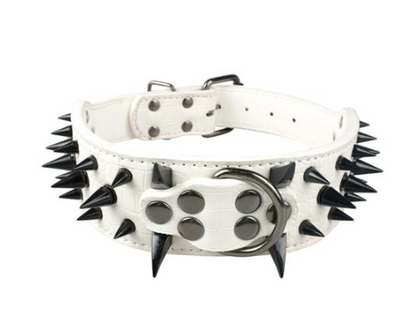 Collar de Cuero para Perro Grande con Púas Negras - Image 8