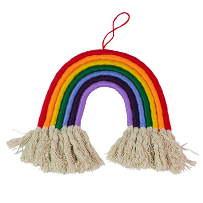 Tapiz Arcoíris Tejido a Mano con Borlas Decorativas - Image 33