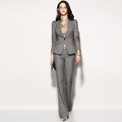 Traje Ejecutivo Delgado de Lana para Mujer - Elegancia Profesional - Image 6