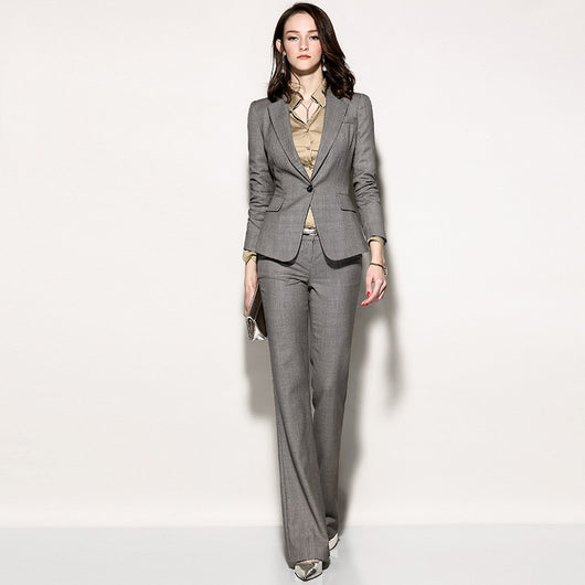 Traje Ejecutivo Delgado de Lana para Mujer - Elegancia Profesional - Image 6
