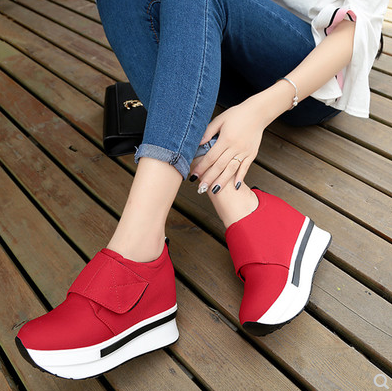Zapatos de Lona para Mujer con Velcro y Plataforma Gruesa - Comodidad Invisible - Image 3