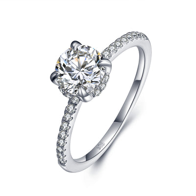 Anillo de Plata 925 con Zircón Redondo para Mujer - Image 16