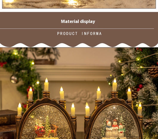 Lámpara Linterna Navideña de Cristal Portátil para Decoración - Image 14