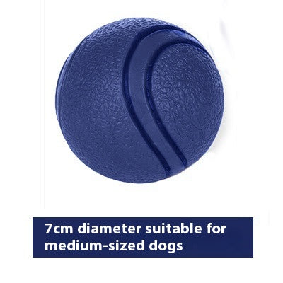 Orange rubber pet toy ball with textured surface and grooved lines, 5cm diameter, suitable for small dogs. - Image 12