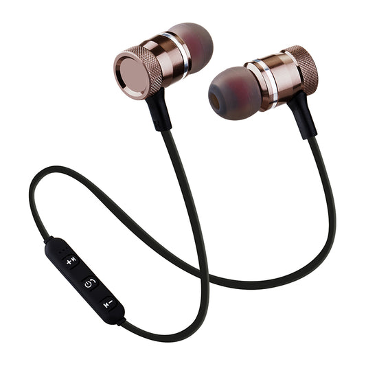 Auriculares Bluetooth deportivos magnéticos con micrófono y control de línea