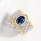 Anillo de Circón Hueco Elegante