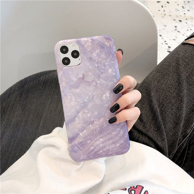 Funda de Silicona con Patrón de Concha Púrpura - Image 4
