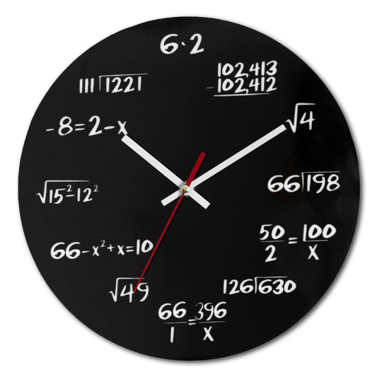 Reloj Educativo de Madera para Aprender Matemáticas