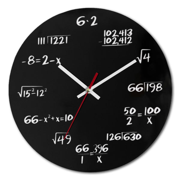 Reloj Educativo de Madera para Aprender Matemáticas