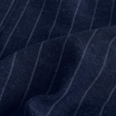 Camisa de Lino a Rayas con Manga Tres Cuartos para Hombre - Image 8