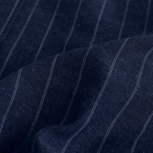 Camisa de Lino a Rayas con Manga Tres Cuartos para Hombre - Image 8