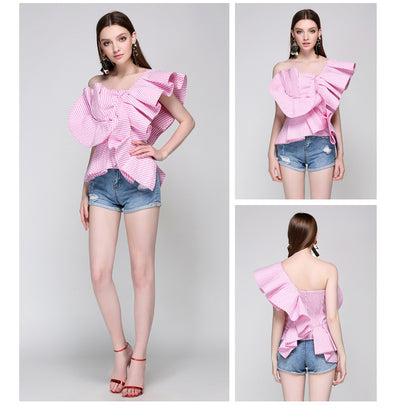 Blusa sin mangas con volantes - Image 8