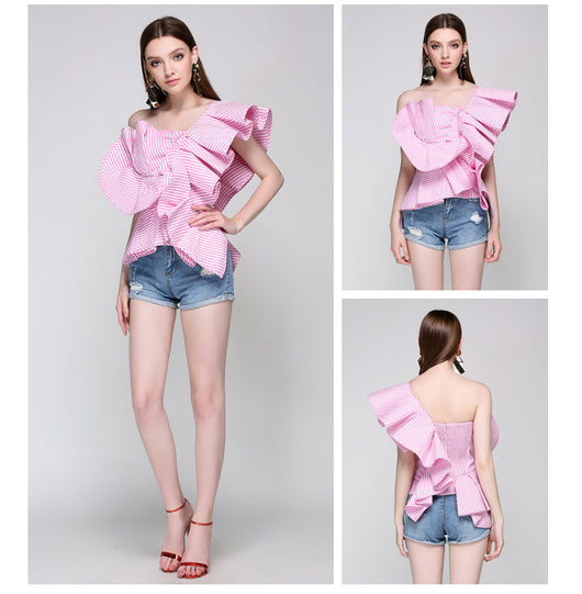 Blusa sin mangas con volantes - Image 8