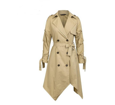 Cortavientos para Mujer con Lazo Decorativo y Dobladillo Asimétrico - Colección Otoño Invierno - Image 5