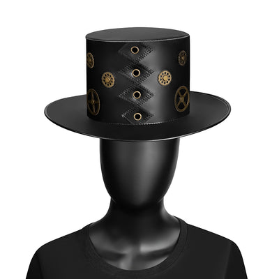 Sombrero Punk de Plataforma con Remaches para Actuaciones en Escena - Image 9