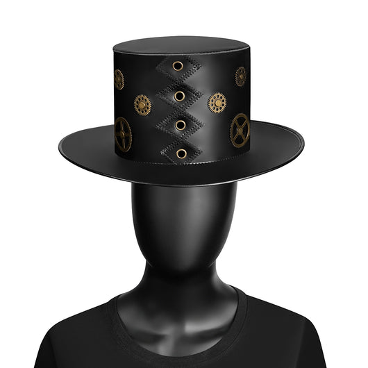 Sombrero Punk de Plataforma con Remaches para Actuaciones en Escena - Image 9