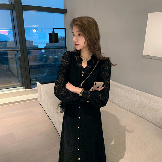 Vestido Francés Elegante para Mujer con Encaje Delicado - Image 17