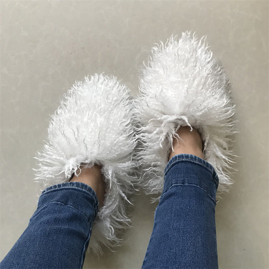 Botas Cálidas de Algodón con Forro de Oveja Sintética para Mujer