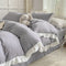 Lace Cream Gray 1.5m Bed Sheet 150× - 200cm