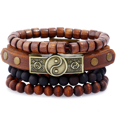 Pulseras de Cuero con Abalorios Artesanales - Image 15