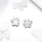 Cute Pet Imprint S925 Plateado Earrings with Blanco Dorado Earrings 925 Plateado