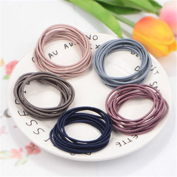 Pack de 100 Elásticos para Cabello de 2mm - Base Resistente y Flexible