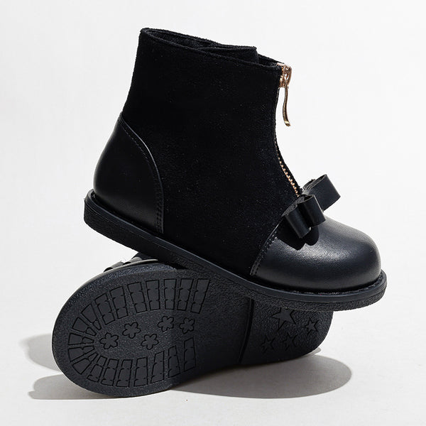 Botas Cortas Martin para Niñas Estilo Británico con Cierre - Image 5