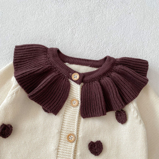 Cardigan Infantil con Corazones Tejidos - Manga Larga - Image 19