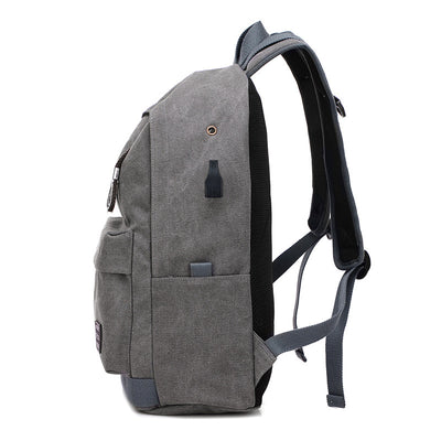 Mochila de Lona con Carga USB - Resistente y Funcional - Image 3