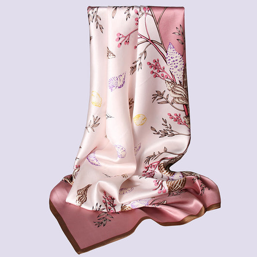 Pañuelo de Seda Multiusos para Primavera - Turbante Elegante Femenino - Image 14