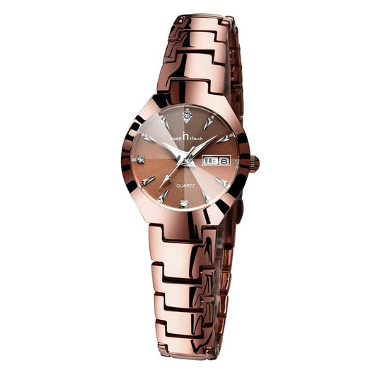 Reloj de Pareja Luminoso con Calendario - Cuarzo Elegante - Image 7