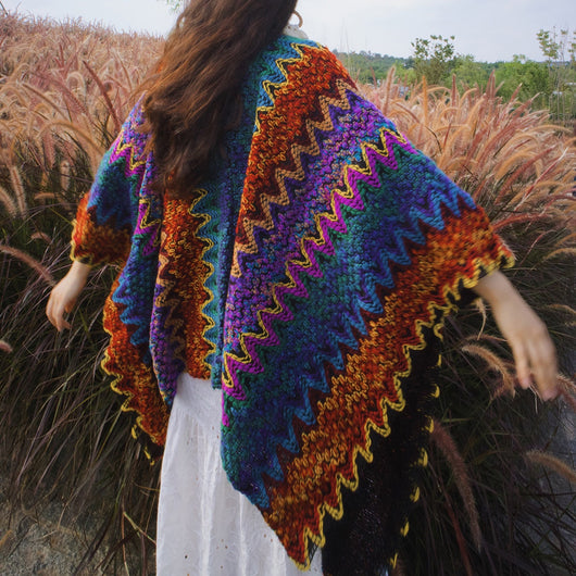 Pashmina Étnica para Viajes - Chal Artesanal Estampado Fotográfico