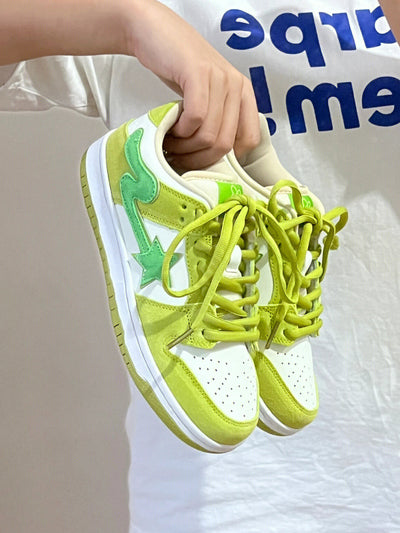 Tenis Retro Verde Manzana con Plataforma - Sneaker Casual para Hombre - Image 3