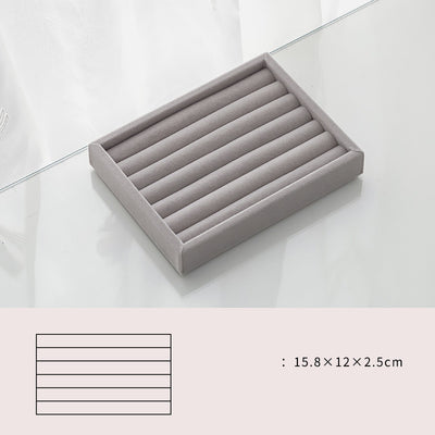 Organizador de Joyas Grande en Franela con Compartimentos para Accesorios