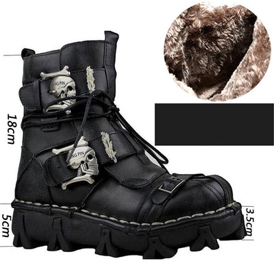 Botas Martin Altas de Cuero para Hombre - Estilo Casual y Resistente - Image 14