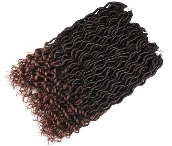 Cabello Sintético para Trenzas Crochet Ombre Estilo Locs