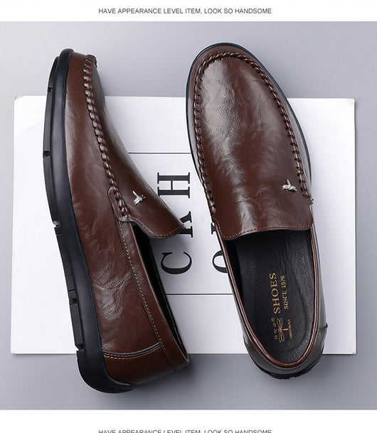 Zapatos Casuales de Cuero Transpirable para Hombre con Suela Suave - Image 22