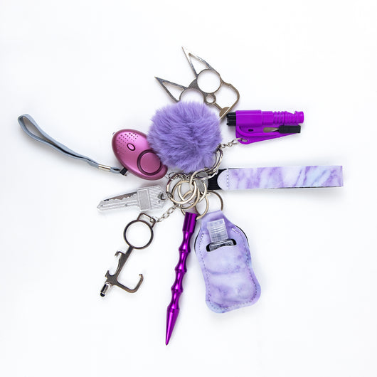 Llavero de Defensa Personal para Mujeres con Silbato y Desinfectante - Image 3