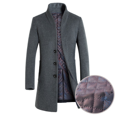 Abrigo Trinchera de Lana para Hombre - Estilo Casual Sofisticado - Image 15