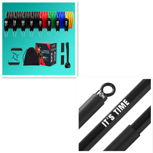 Set de 11 Piezas de Bandas Elásticas de Látex TPE para Fitness en Casa - Image 12